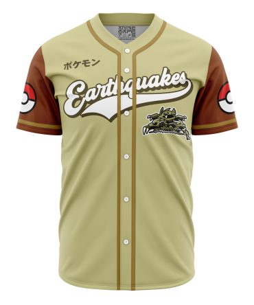 Earthquakes Ground Type Pokemon Baseball Jersey