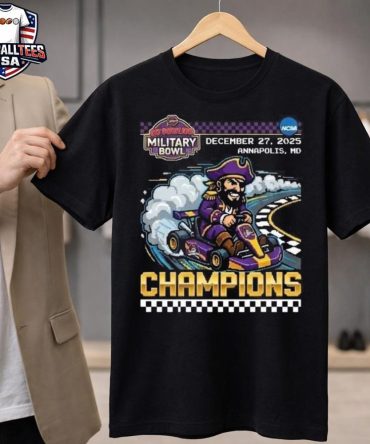 East Carolina Pirates 2025 Go Bowling Military Bowl Champions Mario Kart Stadium Annapolis Maryland December 27 2025 Unisex Shirt