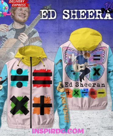 Ed Sheeran Squad Windbreaker Outdoor Zipper Hoodie