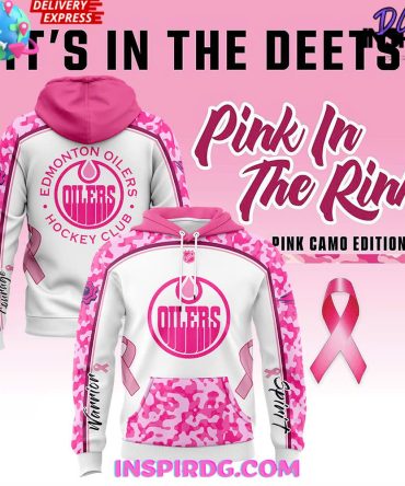 Edmonton Oilers Pink In The Rink 2024 Hoodie
