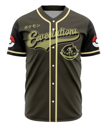 Stylish Pokémon Evolutions Baseball Jersey - Limited Edition Collectible Shirt