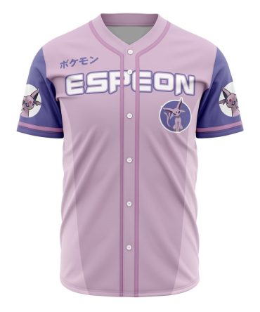 Espeon Baseball Jersey - Stylish Purple Anime Shirt For Fans
