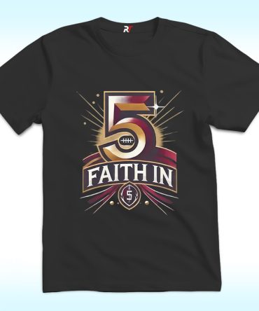 Faith In 5 Washington Commanders Jayden Daniels Shirt