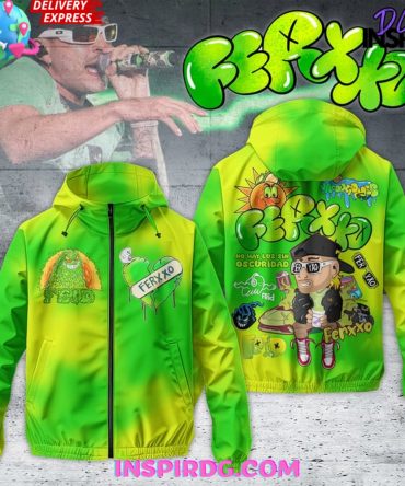 Feid Ferxxo Calipsis Windbreaker Outdoor Zipper Hoodie