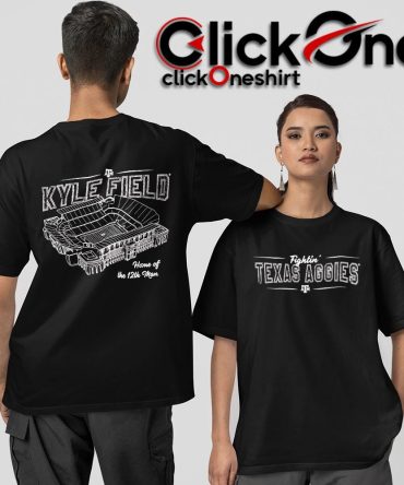 Fightin' Texas Aggies Kyle Field Home Of The 12Th Man Two-Sided T-Shirt