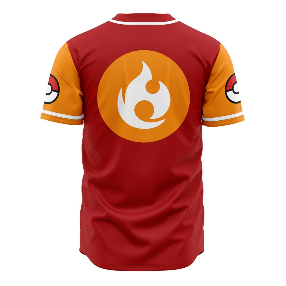 Fire Spinners Baseball Jersey - Bold Red & Orange Design For Fans , Limited Edition - Image 2