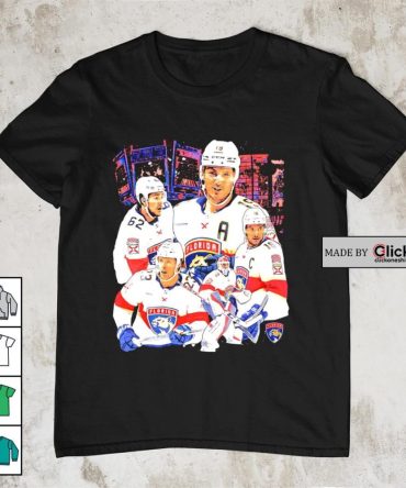 Florida Panthers Brandon Montour C. Verhaeghe Aleksander Barkov Matthew Tkachuk Shirt