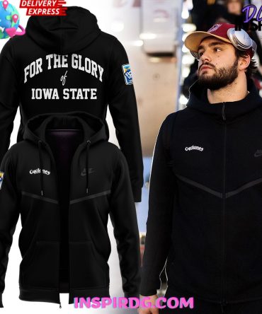For The Glory Of Iowa State Cyclones Football Zip All Over Print Hoodie, 3D Hoodie