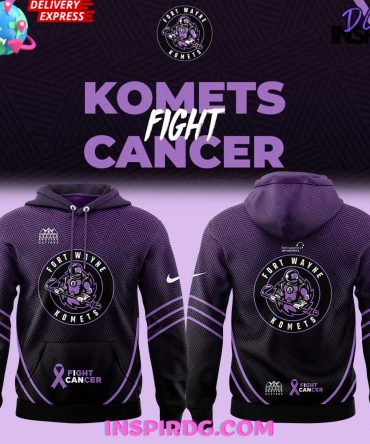 Fort Wayne Komets Fight Cancer Night 2025 All Over Print Hoodie, 3D Hoodie