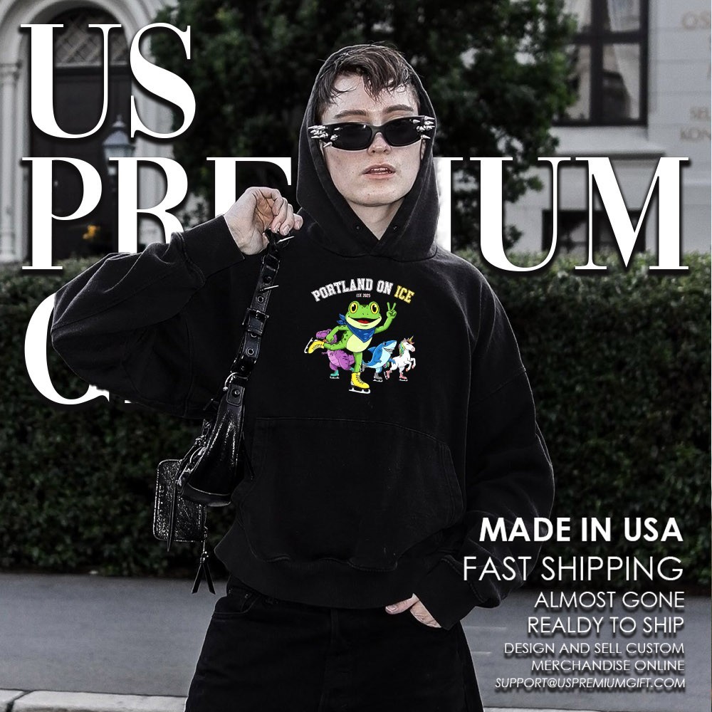 Frogs Portland On Ice Protests Est 2025 Shirt - Image 2