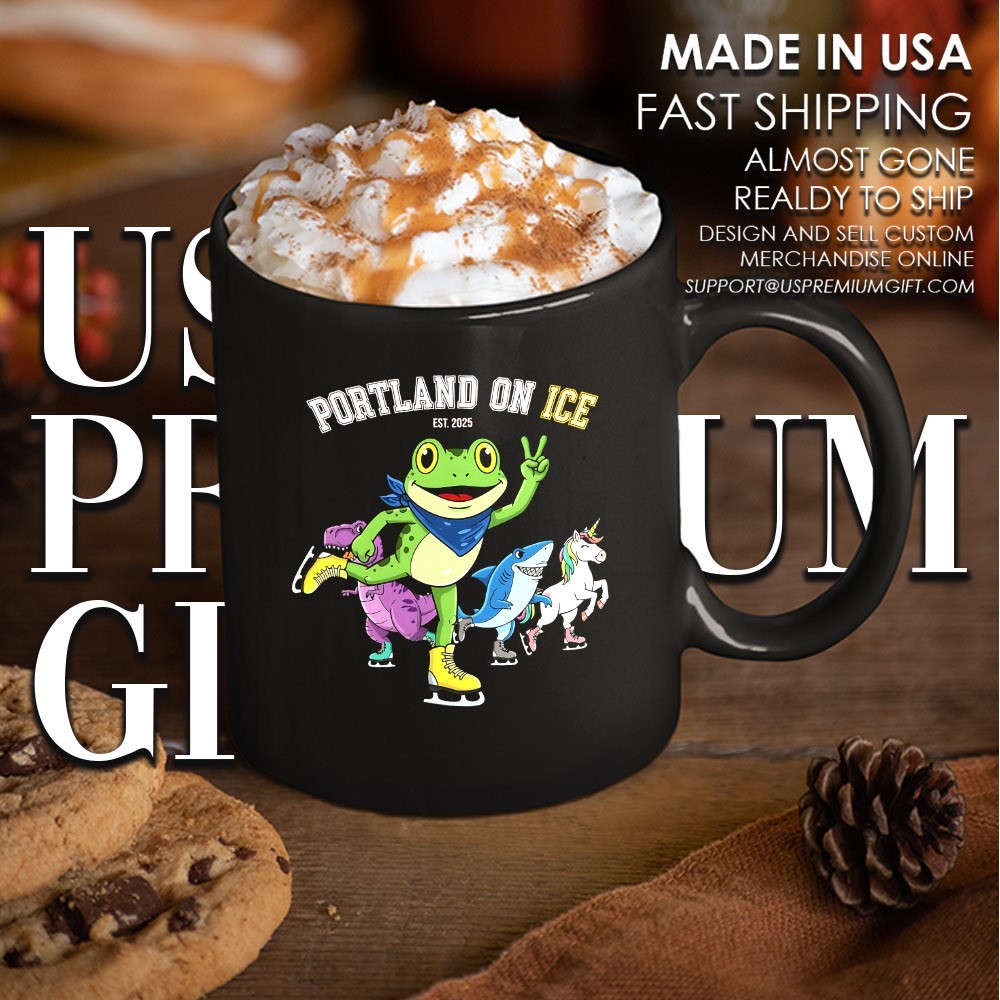 Frogs Portland On Ice Protests Est 2025 Shirt - Image 4