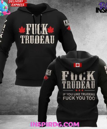 Fuck Trudeau Canada Maple Leaves Hoodie