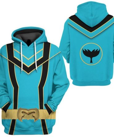 Power Ranger Hoodie Blue Power Rangers Mystic Force Hoodie Blue Unisex