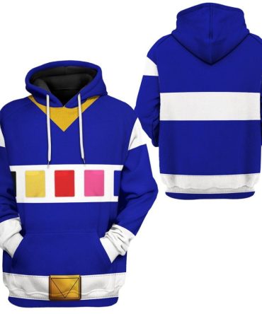 Power Ranger Hoodie Blue Power Rangers In Space Hoodie Blue Unisex