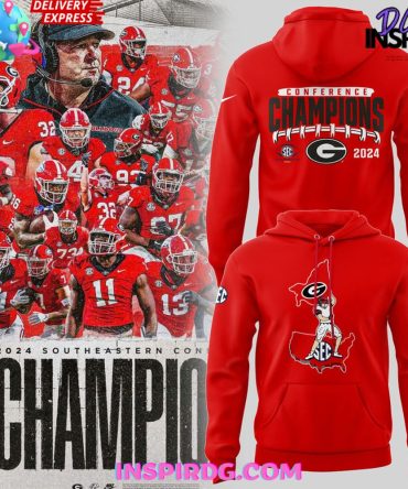 Georgia Bulldogs 2024 Sec Football Conference Champions Hoodie