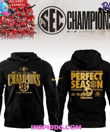 Georgia Bulldogs 2024 Sec Football Perfect Season Hoodie