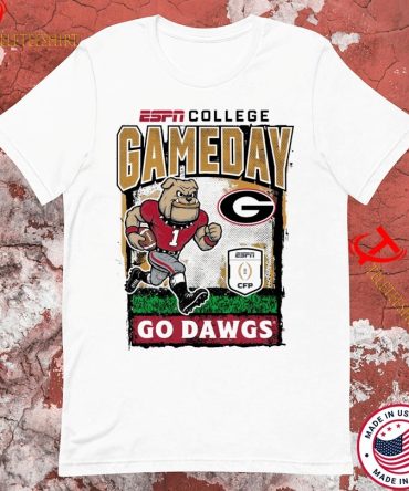 Georgia Bulldogs Cfp '25 2026 Go Dawgs Gameday Runner Mascot T-Shirts
