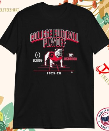 Georgia Bulldogs College Football Playoff 2025 2026 Mascot T-Shirts