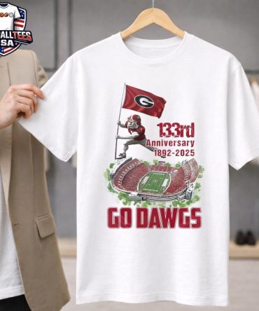 Georgia Bulldogs Mascot 133Rd Anniversary 1892-2025 Go Dawgs Stadium Unisex Shirt
