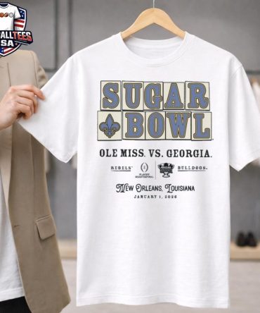 Georgia Bulldogs Vs Ole Miss 2026 Allstate Sugar Bowl Street Tiles Unisex Shirt