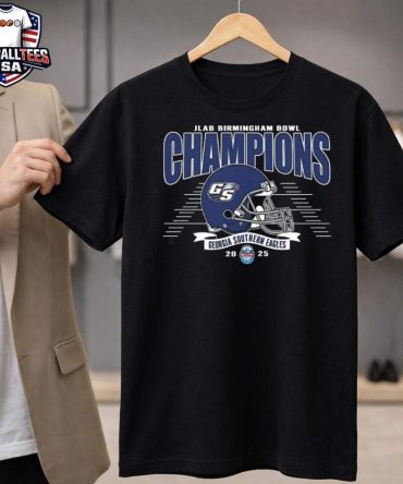 Georgia Southern Eagles Football To The Champions 2025 Jlab Birmingham Bowl Helmet Logo Unisex Shirt