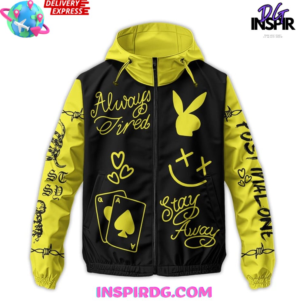 Ghost Post Malone Windbreaker Outdoor Zipper Hoodie - Image 2