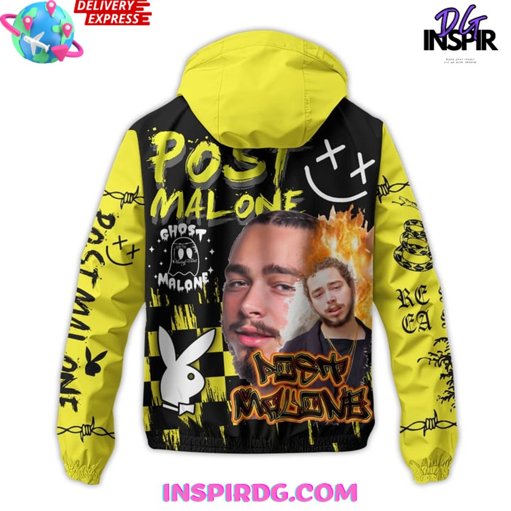 Ghost Post Malone Windbreaker Outdoor Zipper Hoodie - Image 3