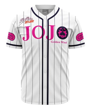 Giorno Giovanna Golden Wind Jojo’S Bizarre Adventure Baseball Jersey