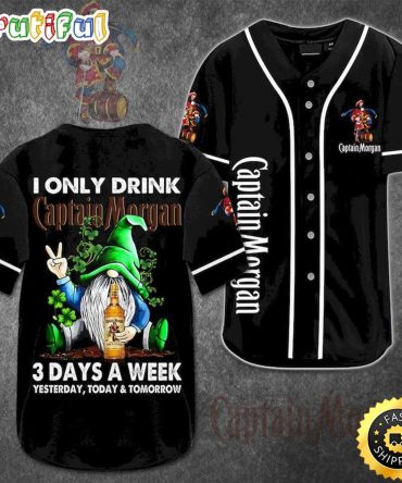 Gnome Captain Morgan Baseball Jersey