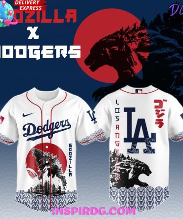 Godzilla X Los Angeles Dodgers Japan Edition 2025 Baseball Jersey