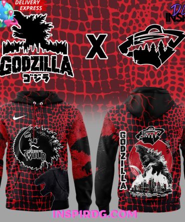 Godzilla X Minnesota Wild Special Edition All Over Print Hoodie