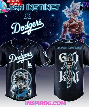 Goku Ultra Instinct X Los Angeles Dodgers 2025 Baseball Jersey