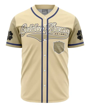 Golden Dawn Black Clover Baseball Jersey