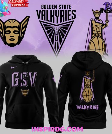 Golden State Valkyries Guardian Secondary Logo Black Hoodie
