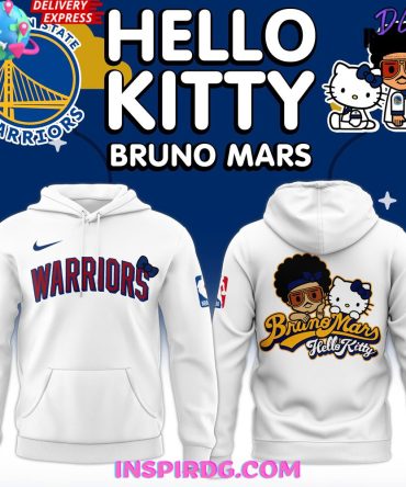 Golden State Warriors Hello Kitty X Bruno Mars Special Hoodie