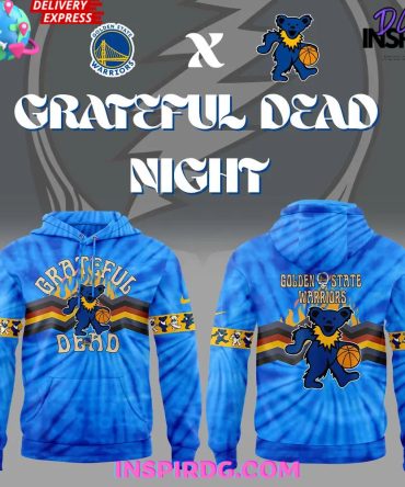 Golden State Warriors X Grateful Dead Night Edition Blue Hoodie