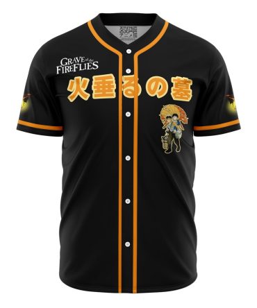 Grave Of The Fireflies Studio Ghibli Baseball Jersey