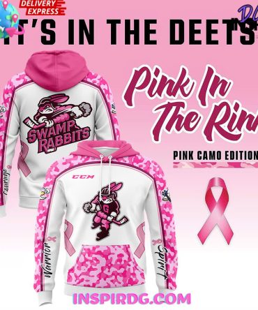 Greenville Swamp Rabbits Pink In The Rink 2024 Hoodie