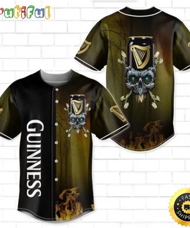 Guinness Beer Baseball Jersey Shirt
