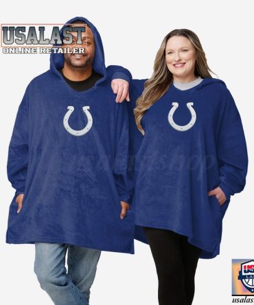 New Nfl Indianapolis Colts Lightweight Blanket Hoodie Hoodie Blanket
