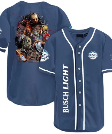 Busch Light Horror Icons Baseball Jersey - Unique Limited Edition Fan Apparel