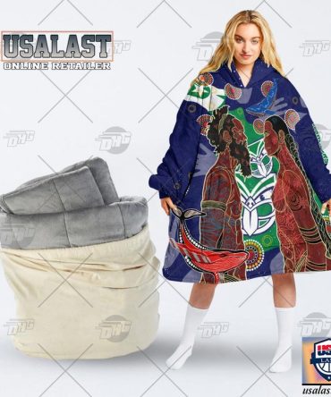 Personalized New Zealand Warriors Naidoc Blanket Hoodie Hoodie Blanket