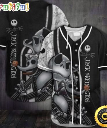 Halloween Jack Skellington The King Of Nightmare Baseball Jersey Shirt
