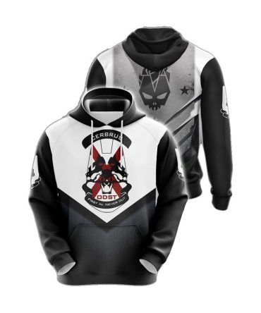 Halo Hoodie Halo Odst First In Never Out Hoodie White Black Unisex