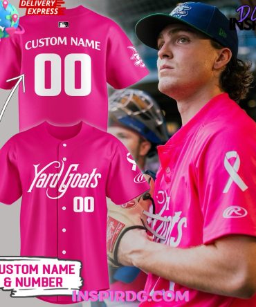 Hartford Yard Goats Pink Baseball Jersey