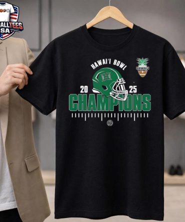 Hawai'I Rainbow Warriors 2025 Ncaa Football Hawai'I Bowl Champions Unisex Helmet Logo Unisex Shirt