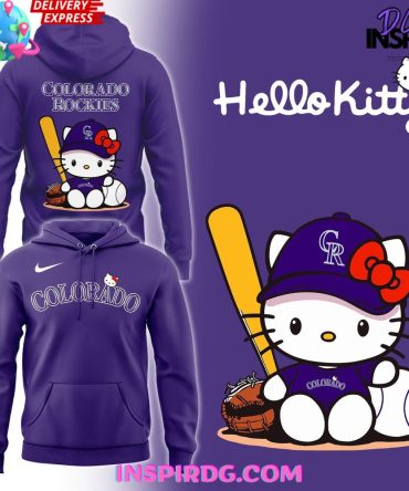 Hello Kitty X Colorado Rockies Edition All Over Print Hoodie, 3D Hoodie