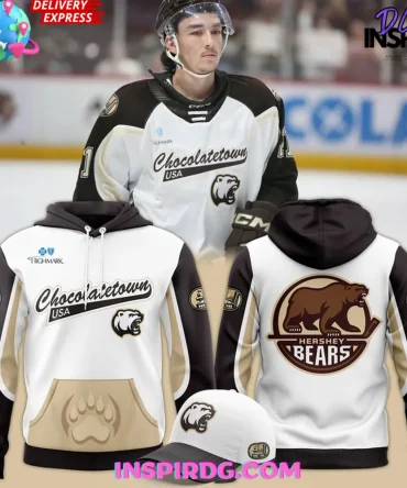 Hershey Bears Chocolatetown Usa Special All Over Print Hoodie