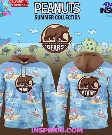 Hershey Bears Peanuts Summer Collection All Over Print Hoodie