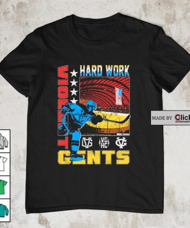 Hockey Hard Work Violent Gents Retro Shirt